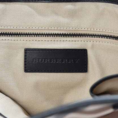 Burberry Nova Check Mega Stud Nickie Tote Black 6 of 14