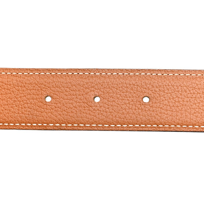 Hermes Box Togo 32mm Belt Strap 120 48 Black Gold 4 of 5
