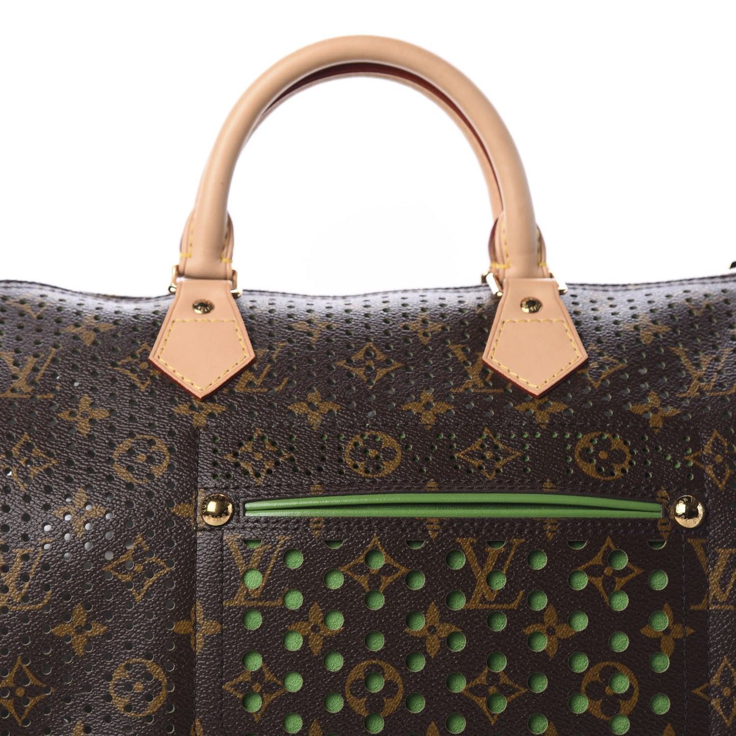 Monogram Perforated Speedy 30 Green