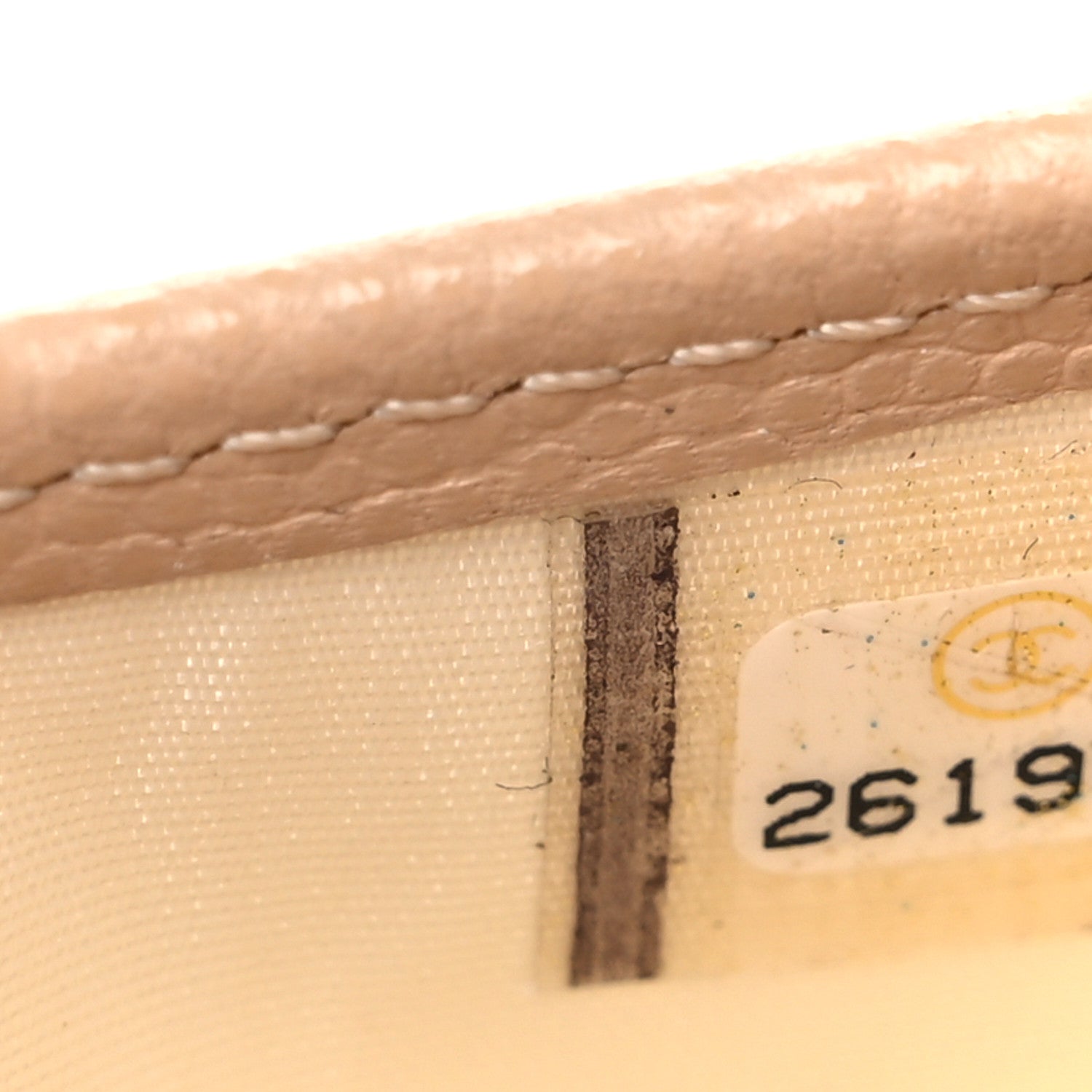 Chanel Caviar Quilted Card Holder Beige 8 of 8
