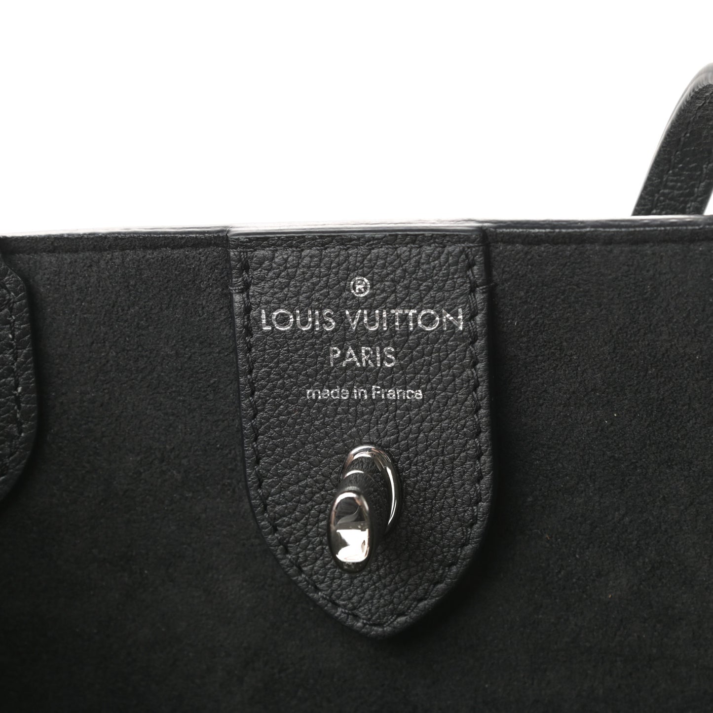 Calfskin Lockme Cabas Black