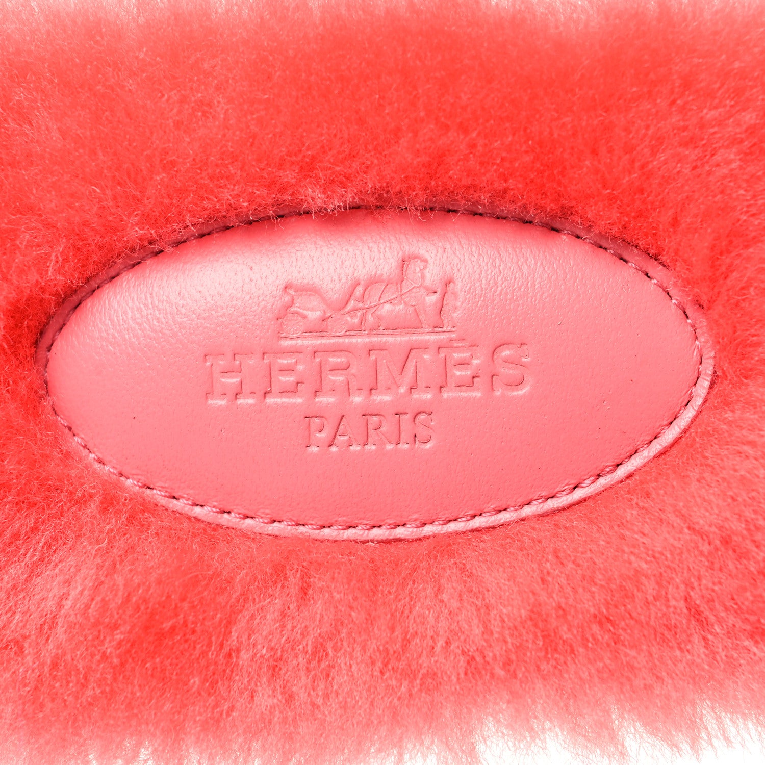 Hermes Woolskin Oran Sandals 40 Rose Du Desert 7 of 8