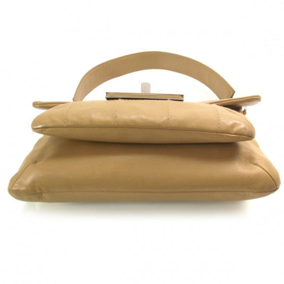 Chanel Leather Mademoiselle Flap Bag Beige 4 of 10