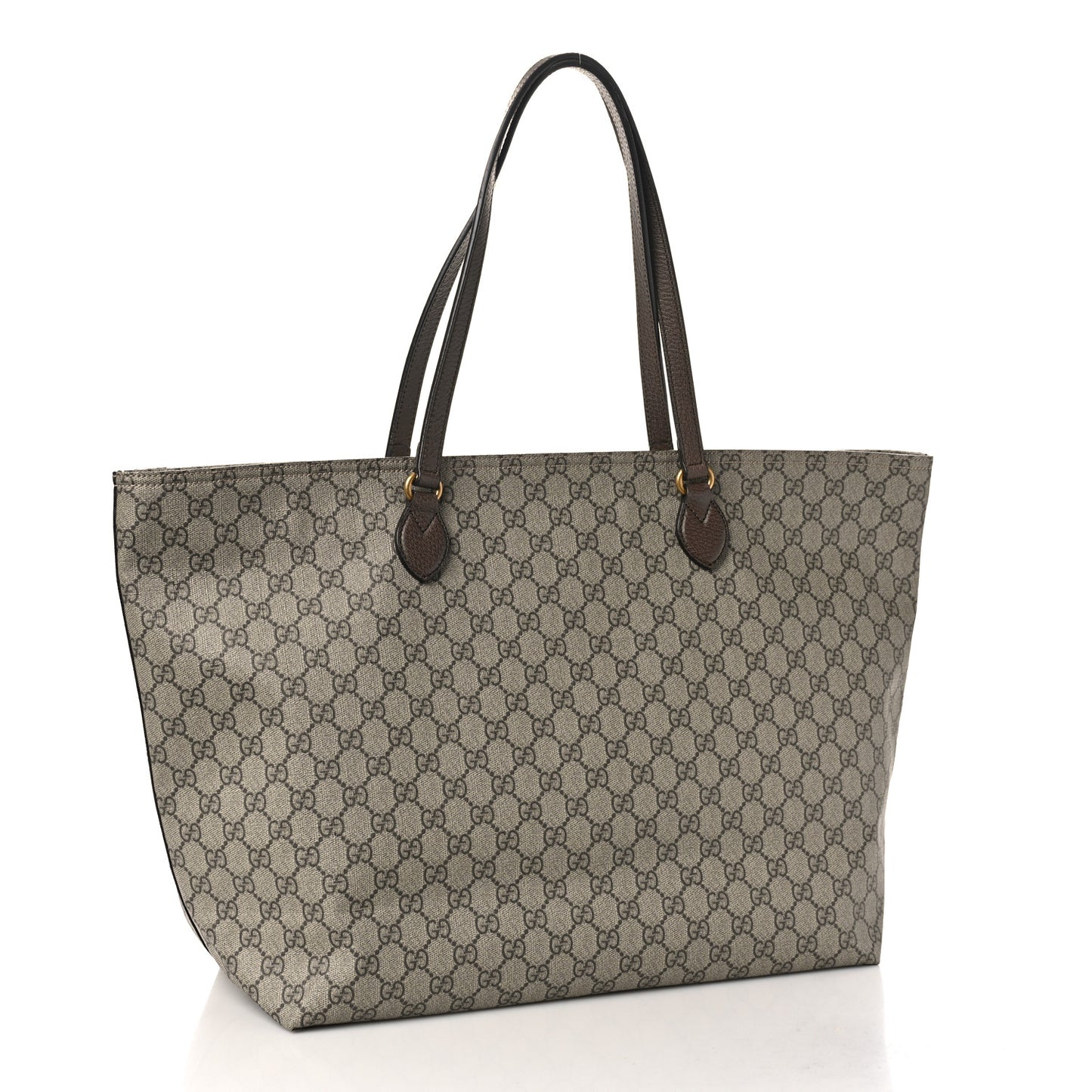 GG Supreme Monogram Medium Ophidia Shopping Tote Ebony
