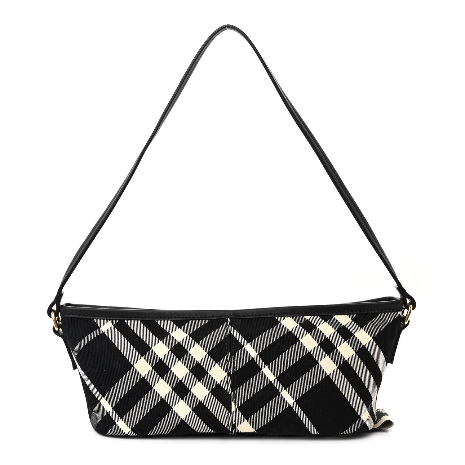 Burberry Essential Check Simple Baguette Black Calico 1 of 11