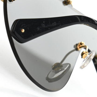 Louis Vuitton Metal Aviator Sunglasses Z1230E Black Gold 10 of 10