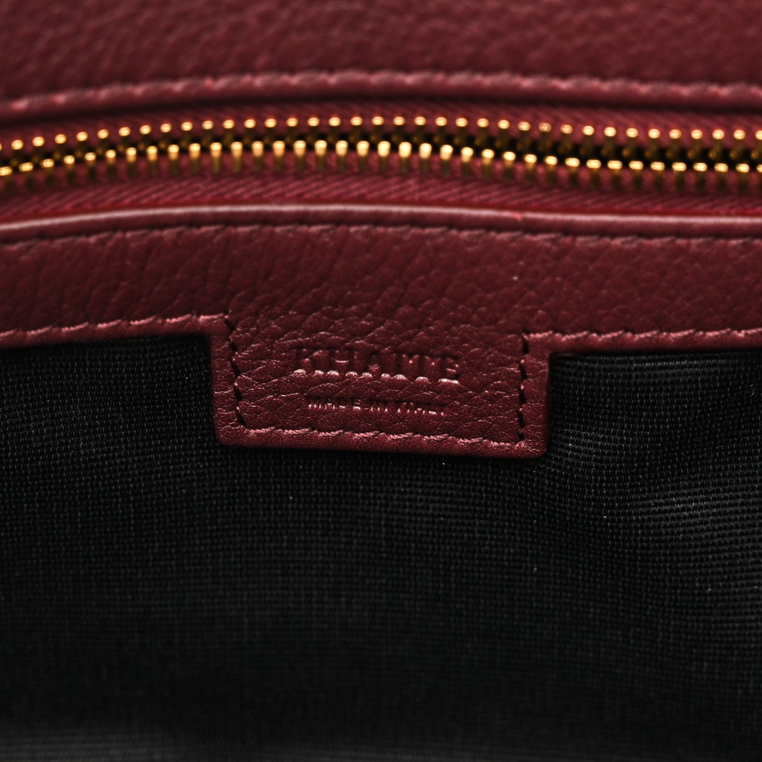 Khaite Pebbled Calfskin Medium Amelia Tote Burgundy 6 of 9