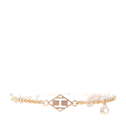 Hermes 18K Rose Gold Diamond Gambade Bracelet SH 1 of 6