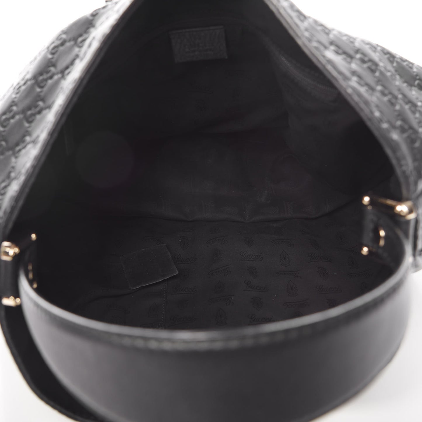 Guccissima Large New Ladies Web Hobo Black