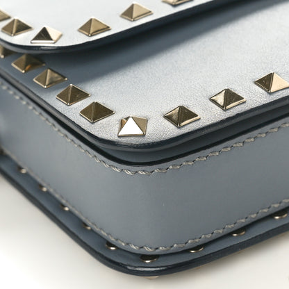 Valentino Garavani Vitello Rockstud Flap Crossbody Bag Stone 9 of 10