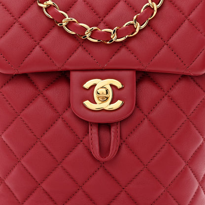 Chanel Calfskin Quilted Mini Urban Spirit Backpack Red 8 of 10