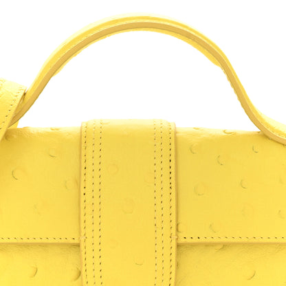 Jacquemus Calfskin Ostrich Embossed Le Bambino Yellow 7 of 9