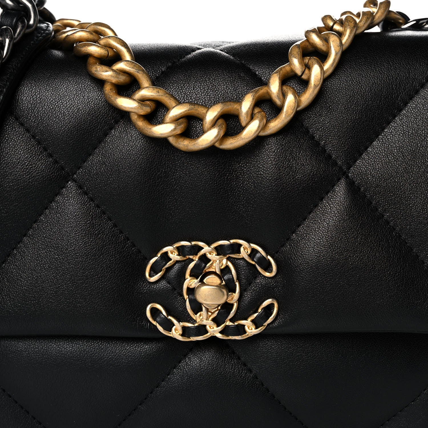 Chanel Lambskin Quilted Medium Chanel 19 Flap Black 8 of 11