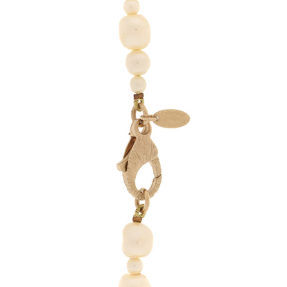 Chanel Pearl CC Long Necklace Light Gold 5 of 5
