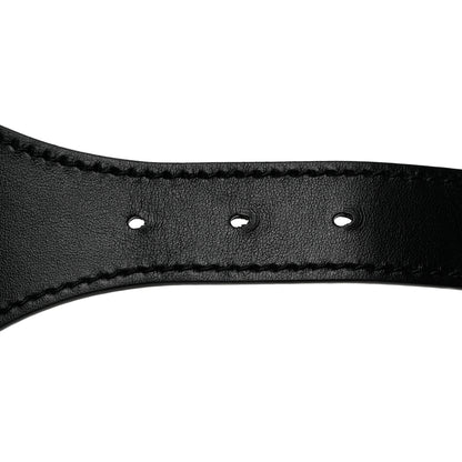 Christian Dior Canvas Embroidered Large Book Belt 85 34 Black Beige 5 of 7