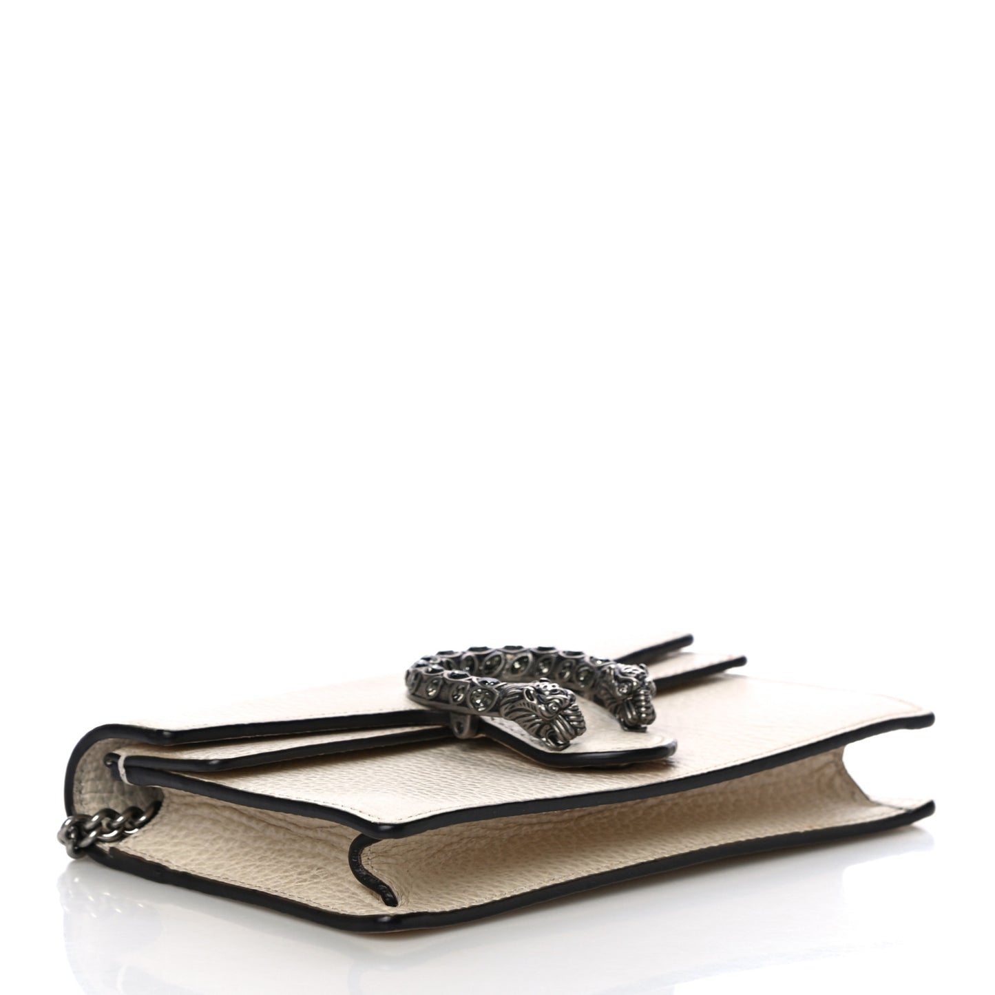 Dollar Calfskin Crystal Super Mini Dionysus Shoulder Bag Mystic White Black Diamond