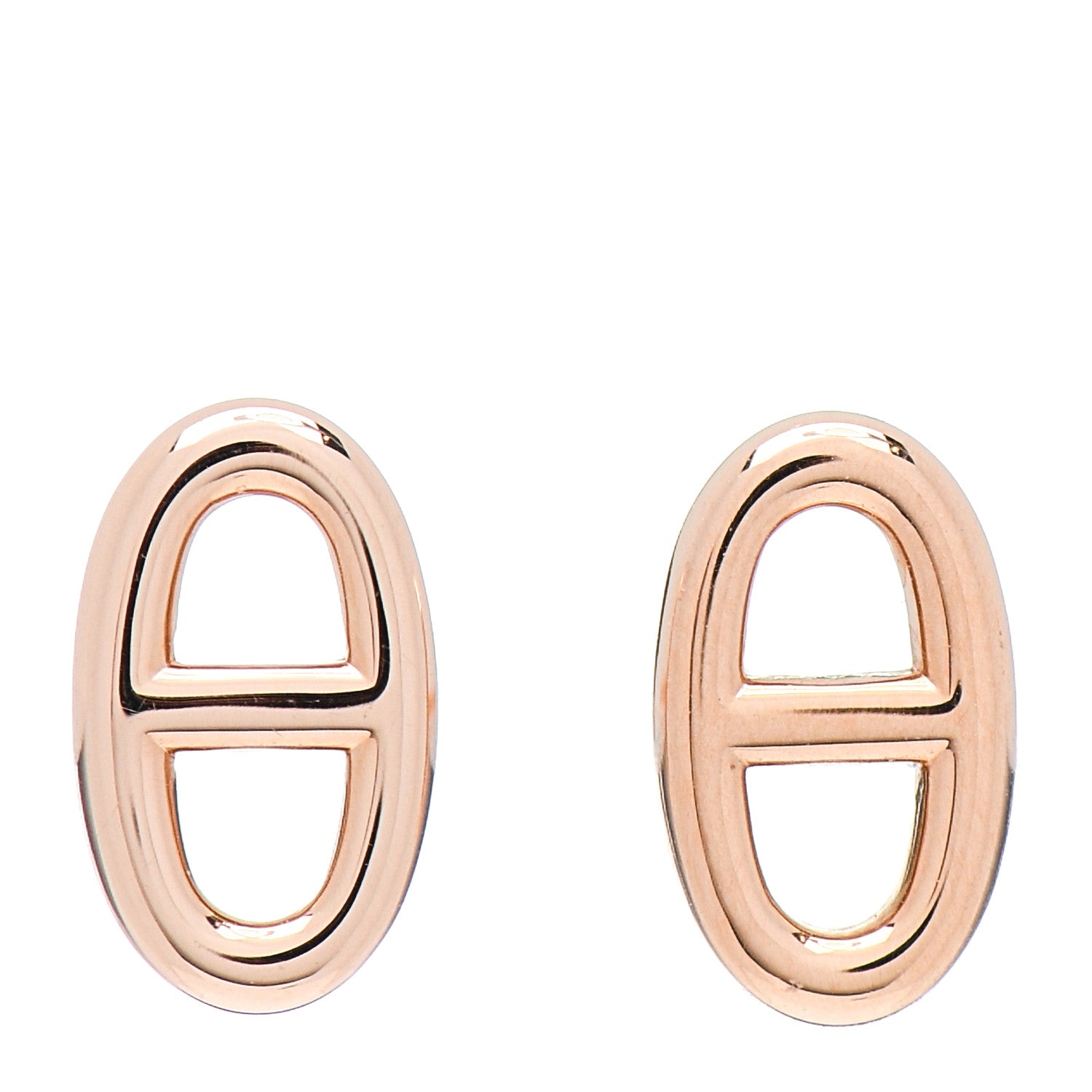Hermes 18K Rose Gold TPM Farandole Stud Earrings 1 of 5