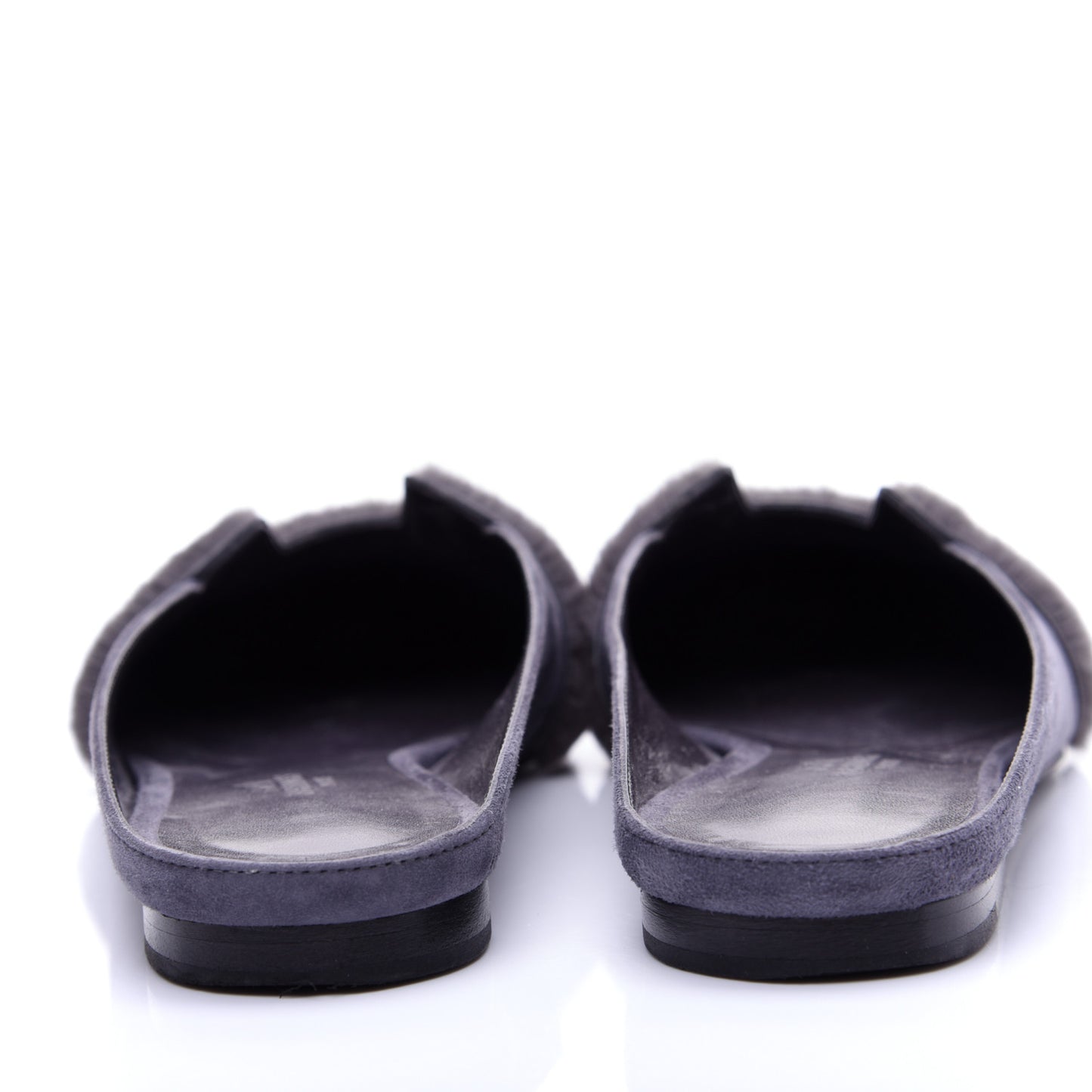 Suede Goatskin Fur Roxane Mules 38.5