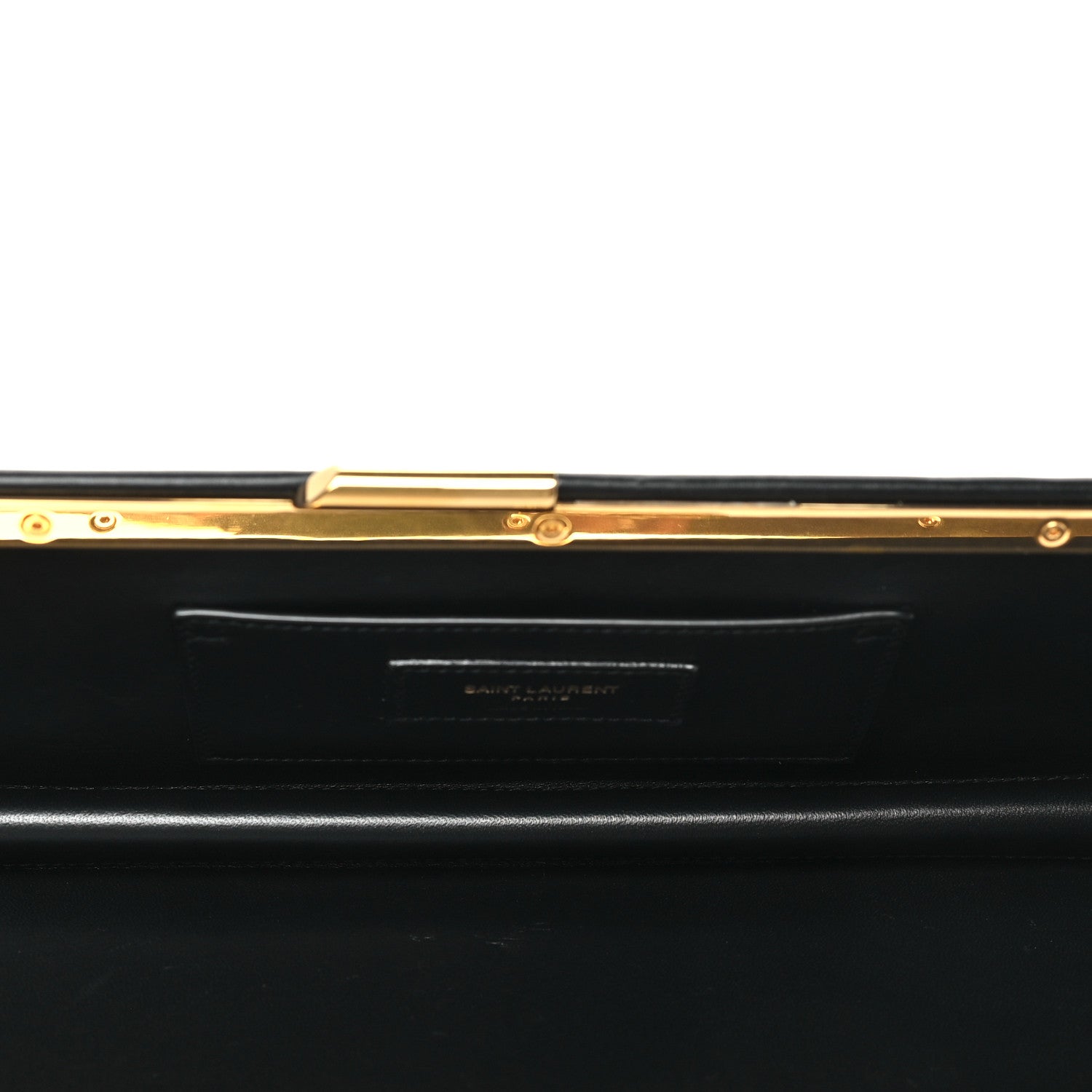 Saint Laurent Smooth Calfskin Large Midnight Clutch Black 5 of 8