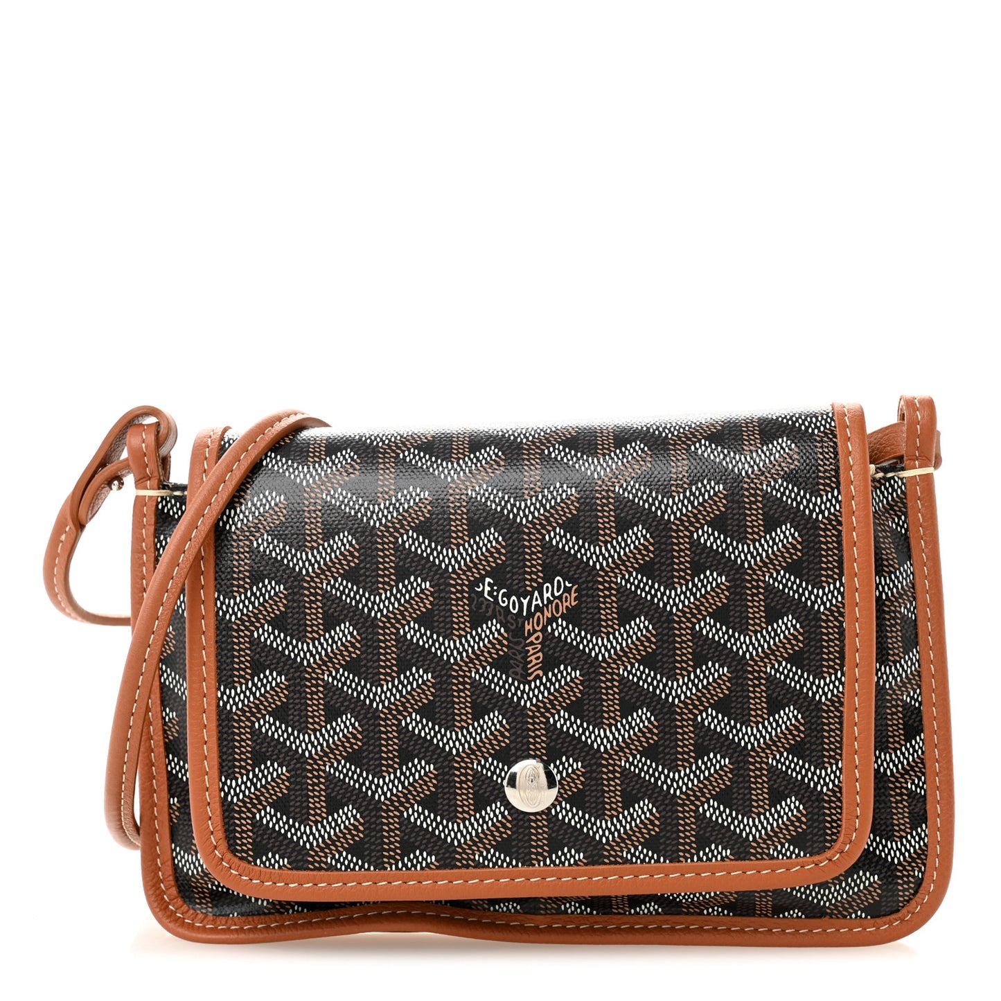 Goyardine Plumet Wallet Clutch Black Gold