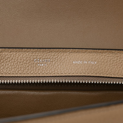 Celine Drummed Calfskin Suede Small Trapeze Dune 6 of 12