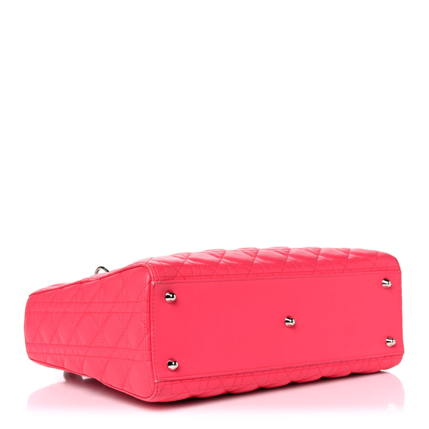 Lambskin Cannage Large Lady Dior Pink