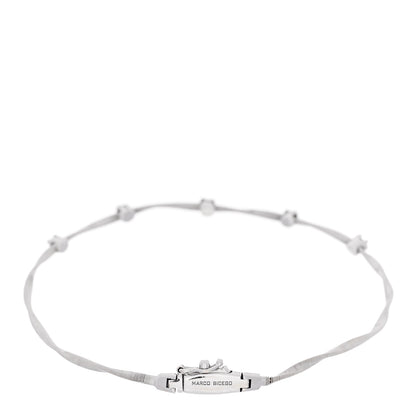 Marco Bicego 18K White Gold Diamond Marrakech Twisted Coil Bracelet 2 of 4