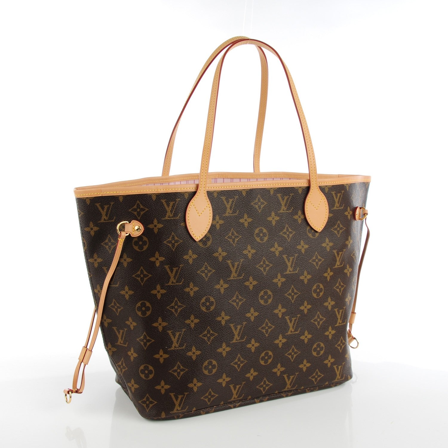 Louis Vuitton Monogram Capri V Neverfull MM Rose Ballerine 3 of 7