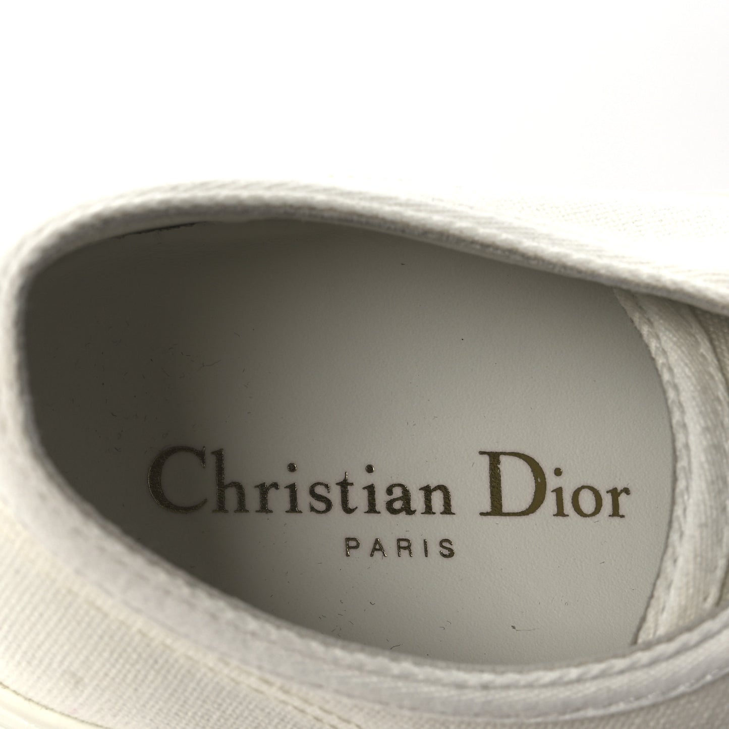 Canvas Walk'N'Dior Low Top Sneakers 39 White