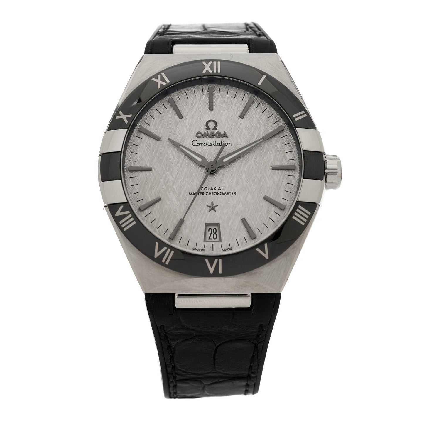 Stainless Steel Alligator 41mm Constellation Co-axial Master Chronometer Automatic Watch Grey 131.33.41.21.06.001
