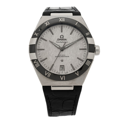Omega Stainless Steel Alligator 41mm Constellation Co-axial Master Chronometer Automatic Watch Grey 131.33.41.21.06.001 1 of 5