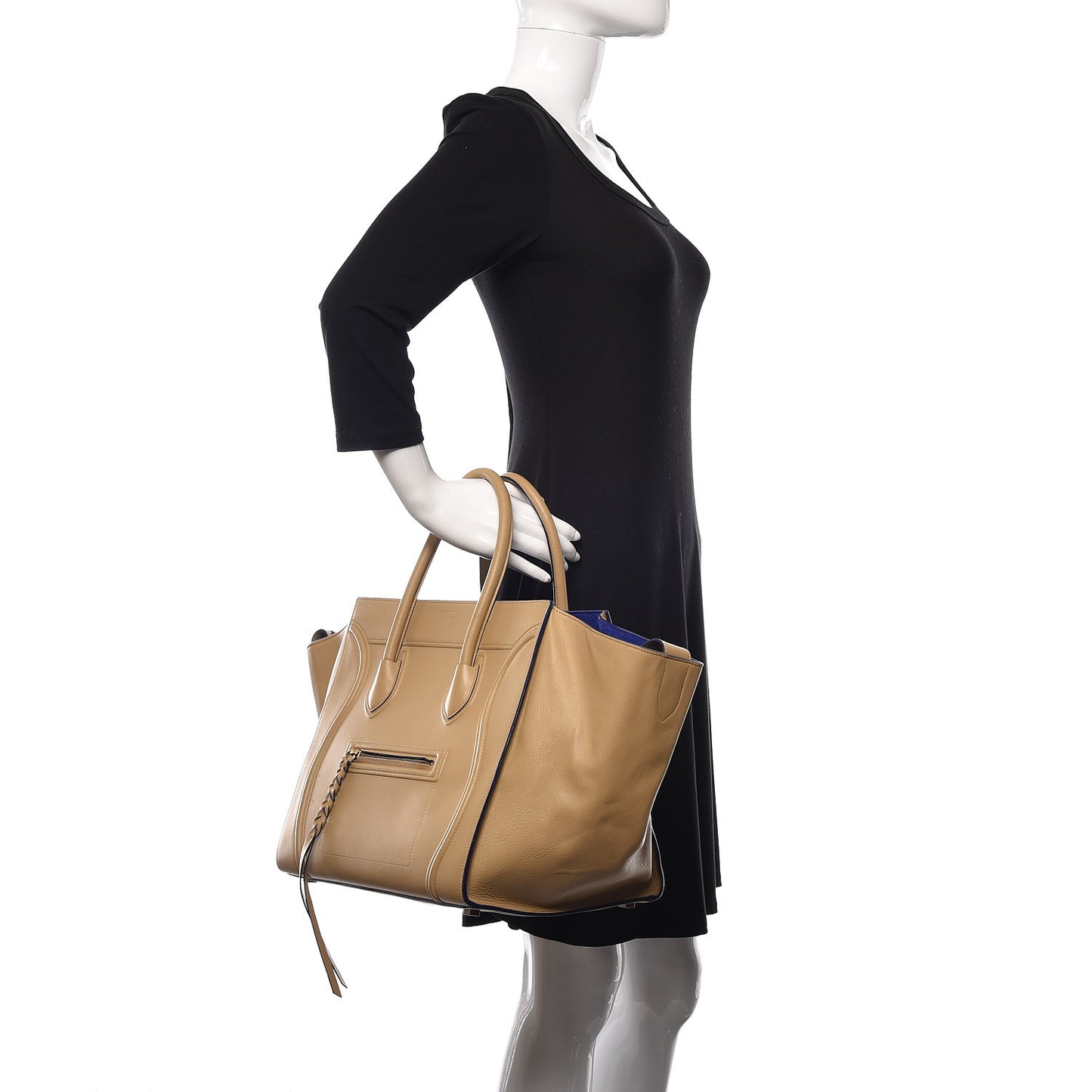 Smooth Calfskin Medium Phantom Luggage Sand