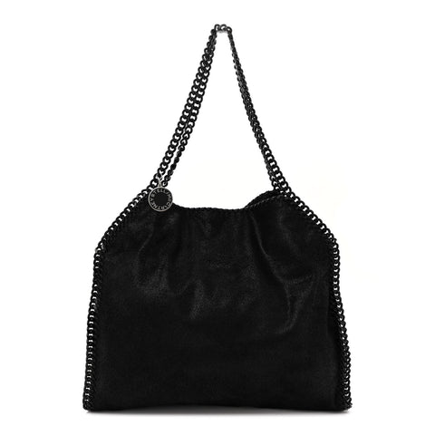 Shaggy Deer Small Falabella Tote Black