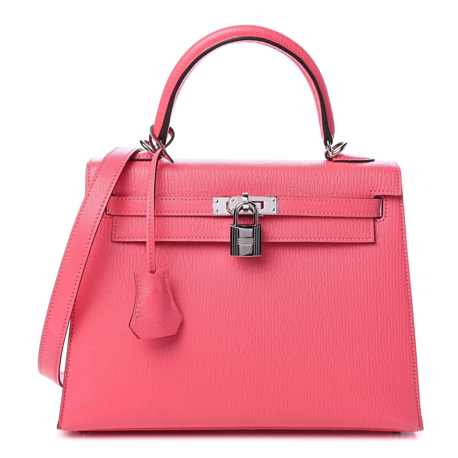 Hermes Chevre Kelly Sellier 25 Rose Lipstick 1 of 8