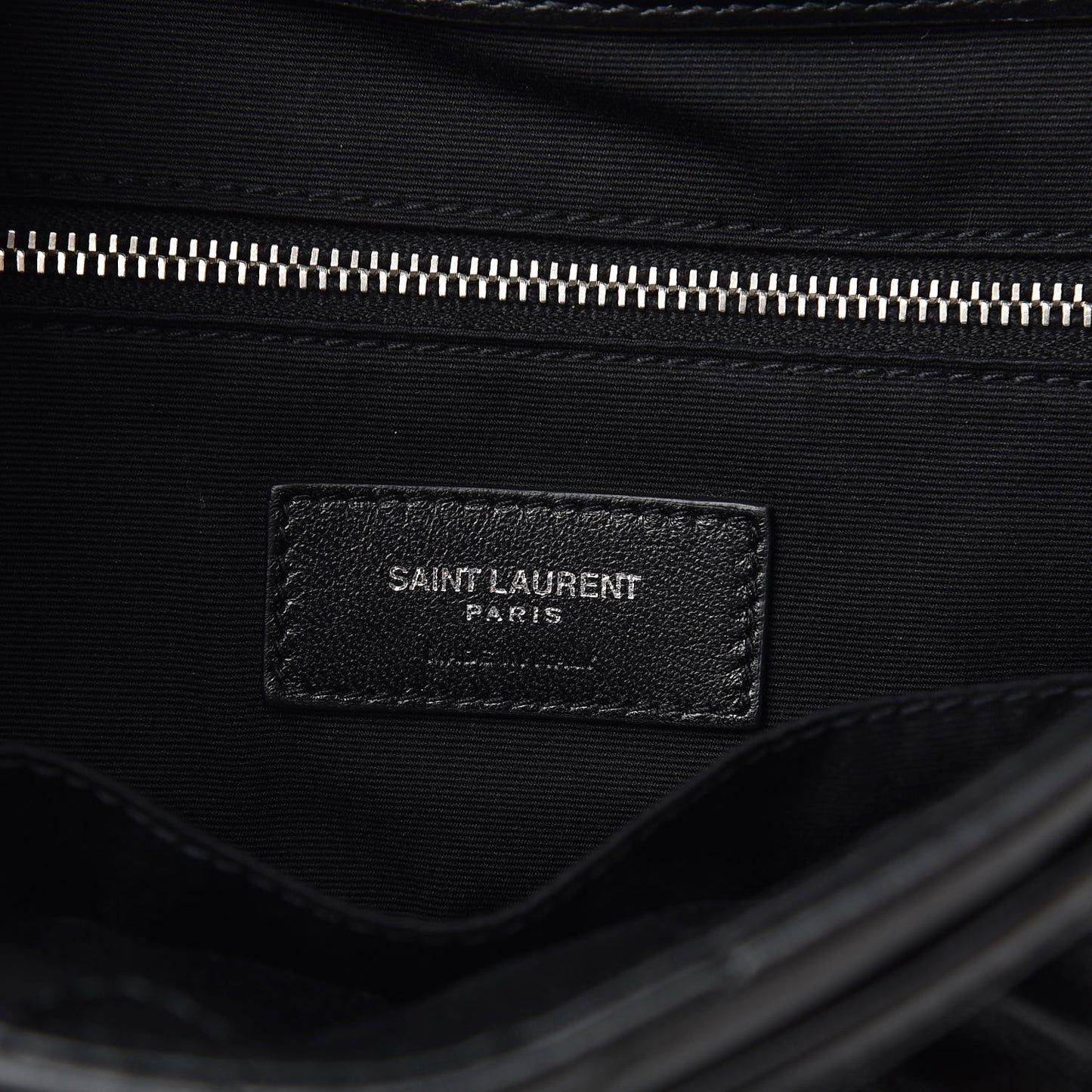 Calfskin Y Quilted Monogram Small Loulou Backpack Black