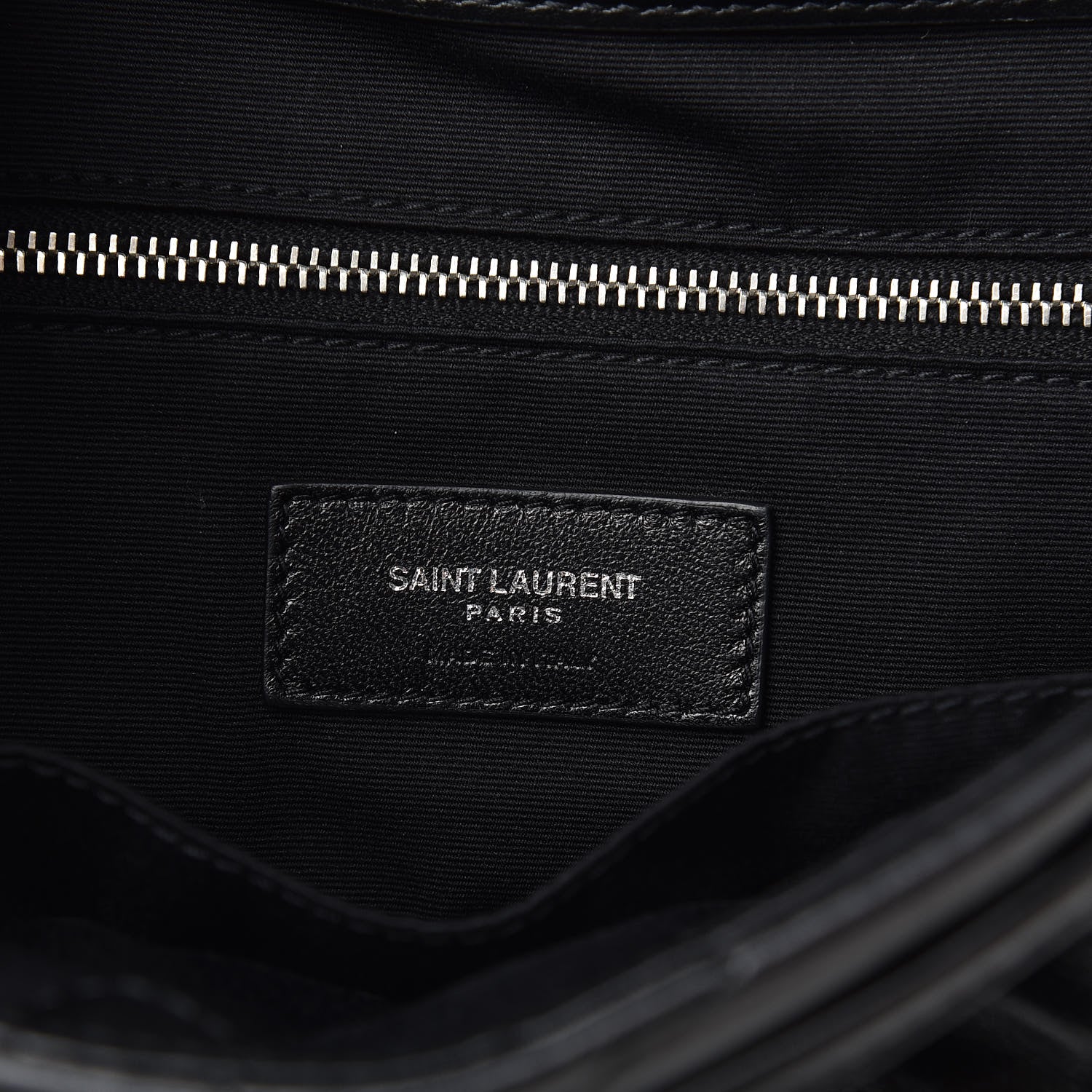 Saint Laurent Calfskin Y Quilted Monogram Small Loulou Backpack Black 6 of 9