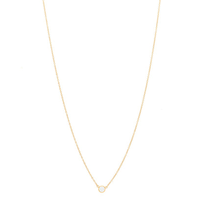 Tiffany 18K Yellow Gold Diamond .21ct Elsa Peretti Diamonds by the Yard Pendant Necklace 1 of 4