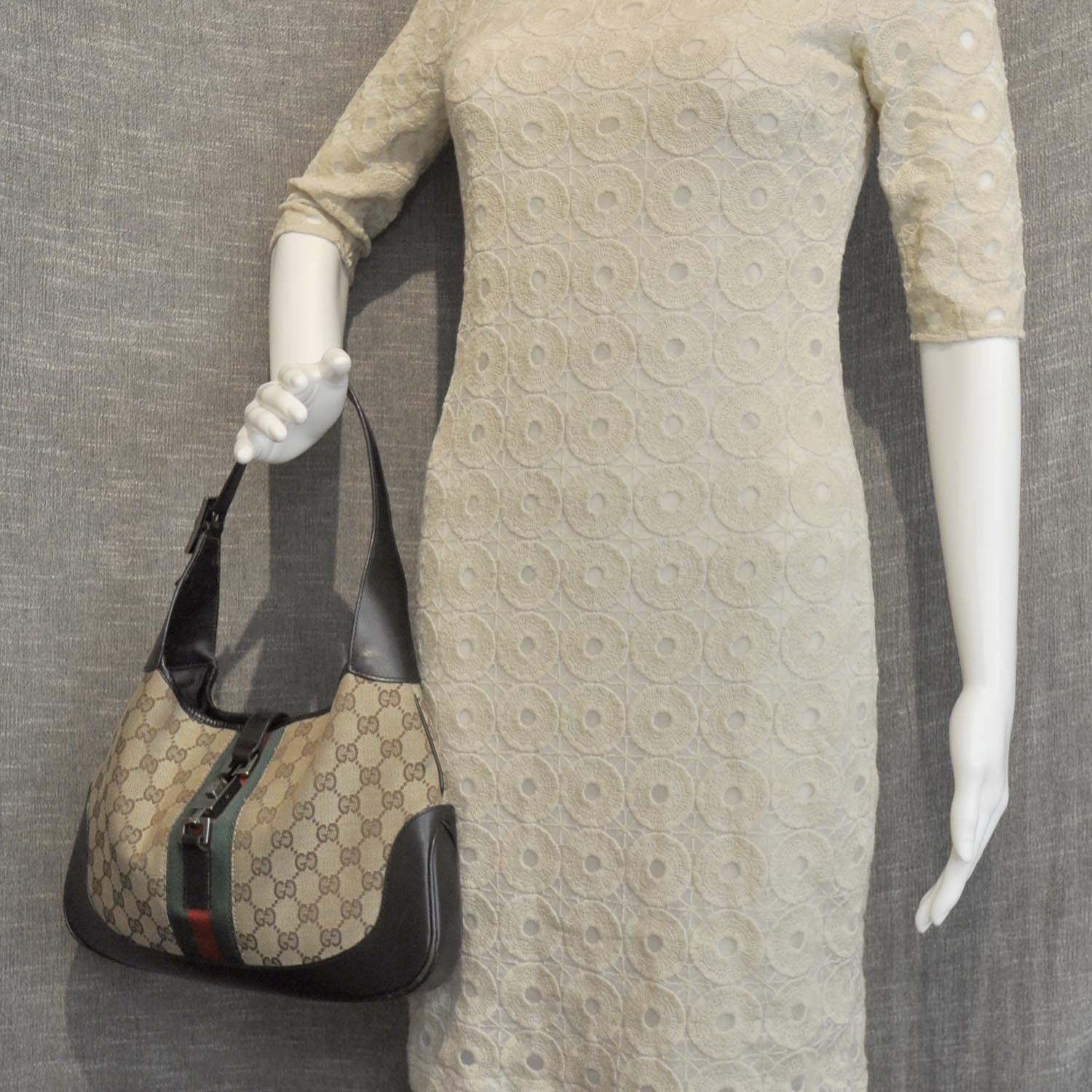 Gucci Monogram Jackie O Hobo 2 of 10