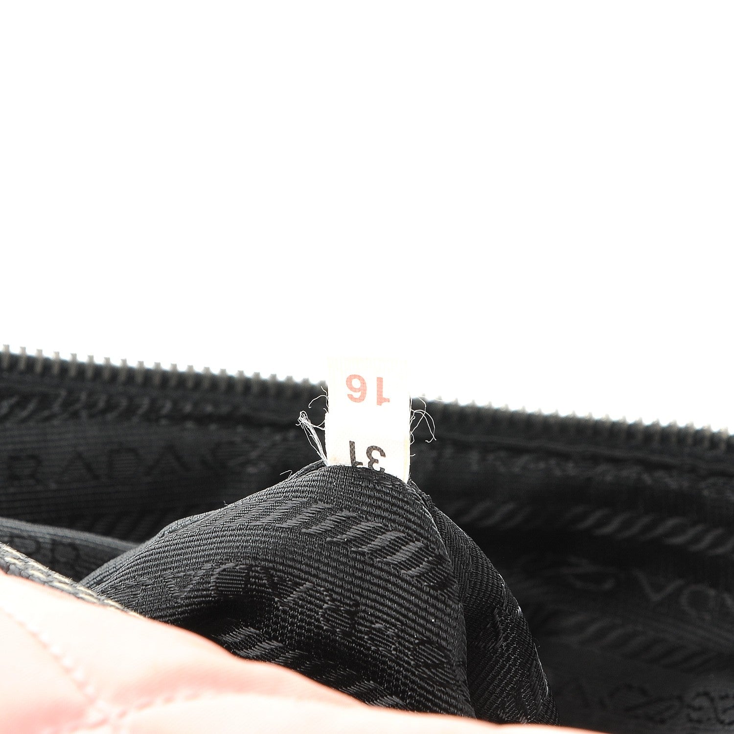 Prada Tessuto Nylon Impuntutato Quilted Shoulder Bag Rosa Black 7 of 9