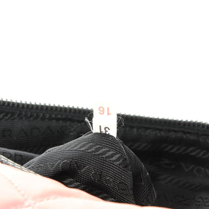 Prada Tessuto Nylon Impuntutato Quilted Shoulder Bag Rosa Black 7 of 9