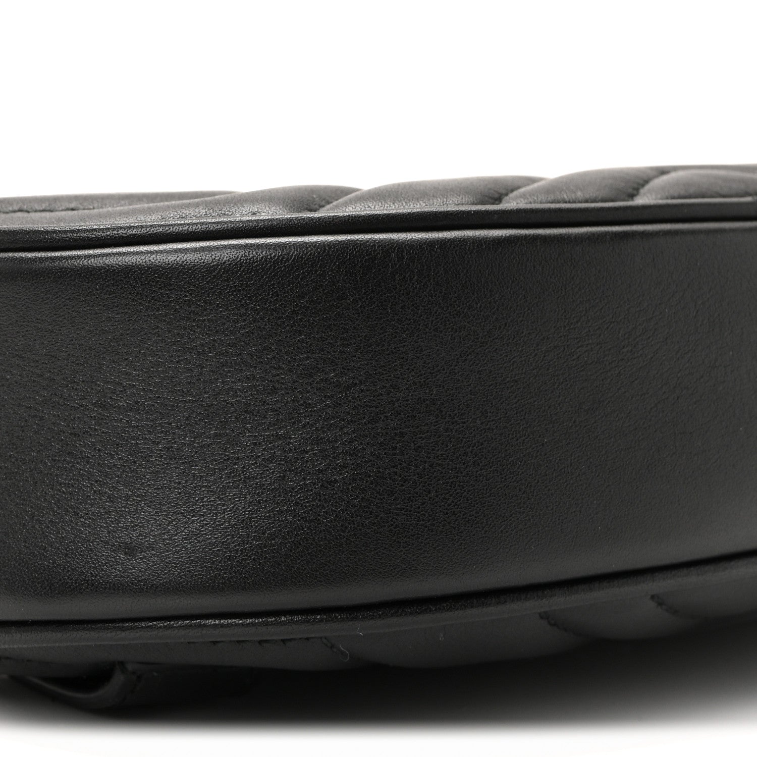 Gucci Calfskin Matelasse GG Marmont Belt Bag 85 34 Black 9 of 10