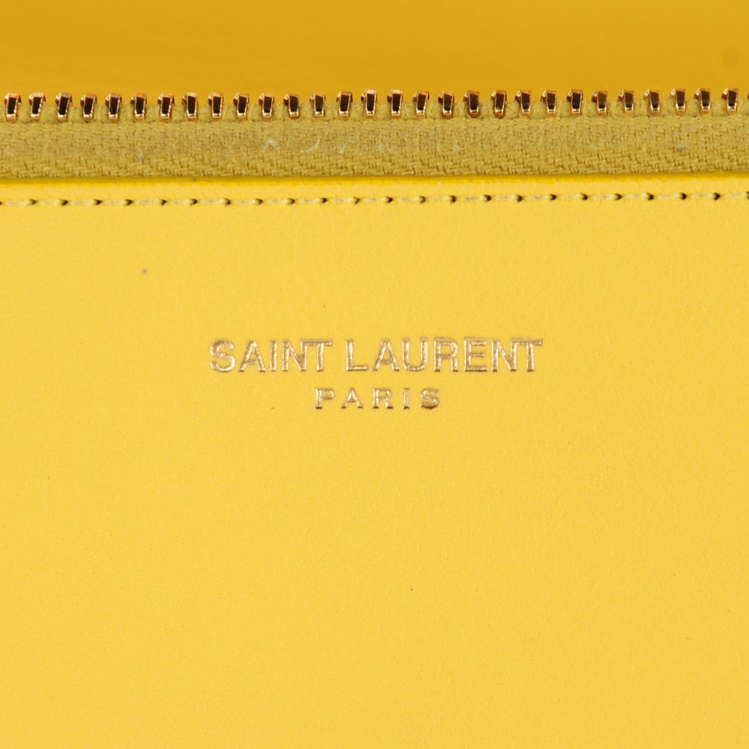 Saint Laurent Calfskin Classic Y Ligne Wallet Yellow 6 of 7