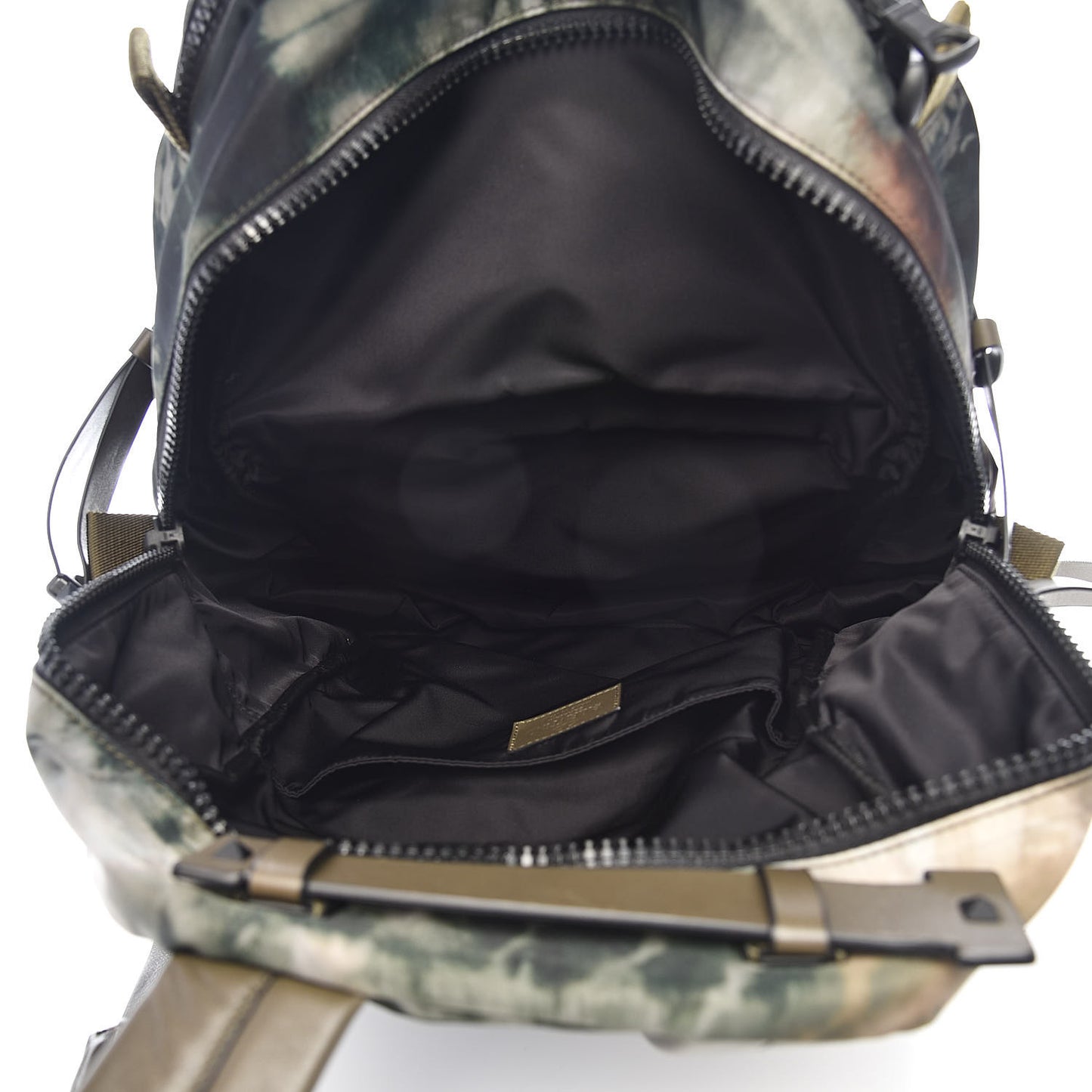 Nylon Tie Dye Backpack Deep Army Green