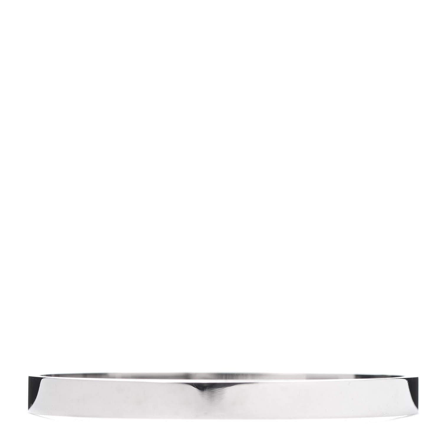 Hermes 18K White Gold Diamond PM Kelly Bracelet SH 3 of 4