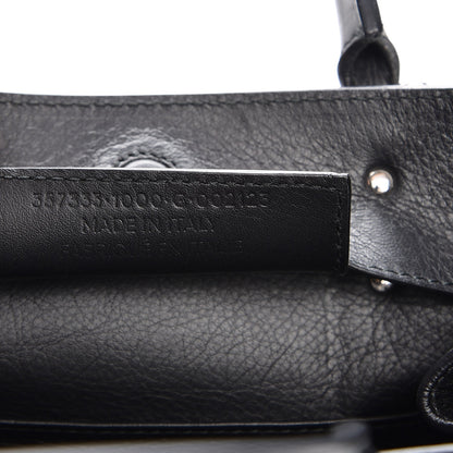 Balenciaga Grained Calfskin Papier Mini A4 Zip Around Tote Black 8 of 10