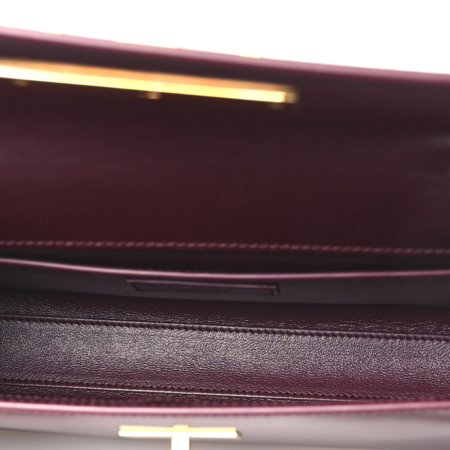 Smooth Calfskin Small Manhattan Shoulder Bag Hot Wine