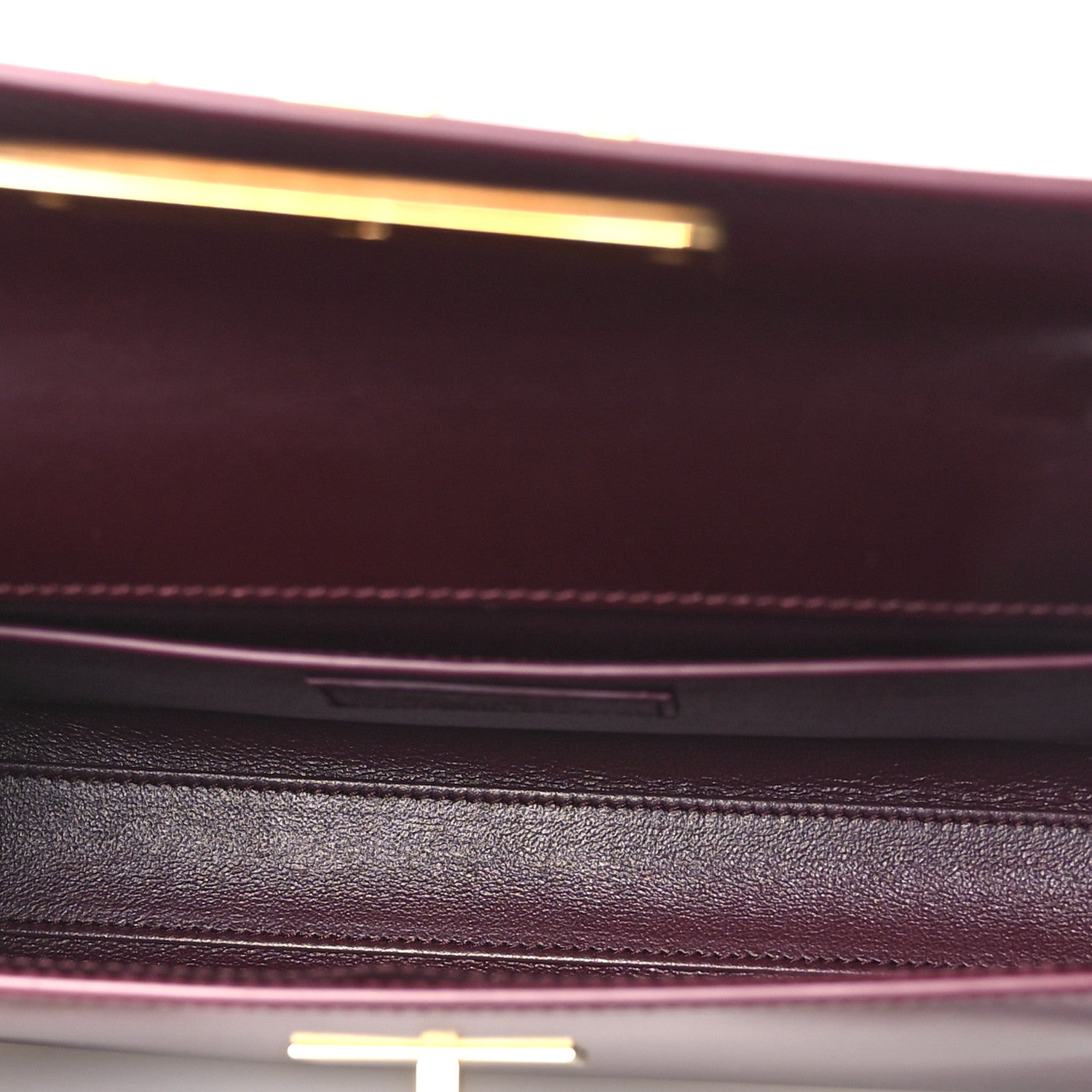 Saint Laurent Smooth Calfskin Small Manhattan Shoulder Bag Hot Wine 4 of 10
