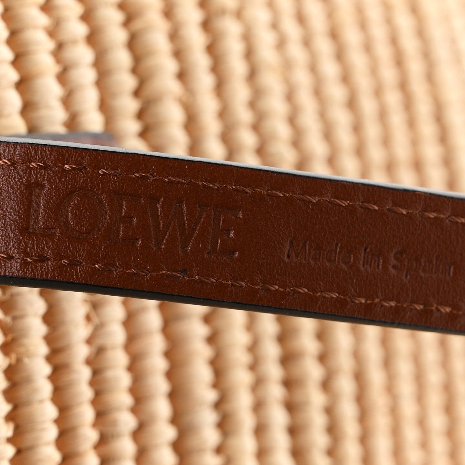 Loewe Raffia Small Square Basket Tote Bag Natural Tan 6 of 10