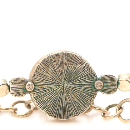 Chanel Crystal CC Chain Short Necklace Gold 7 of 8