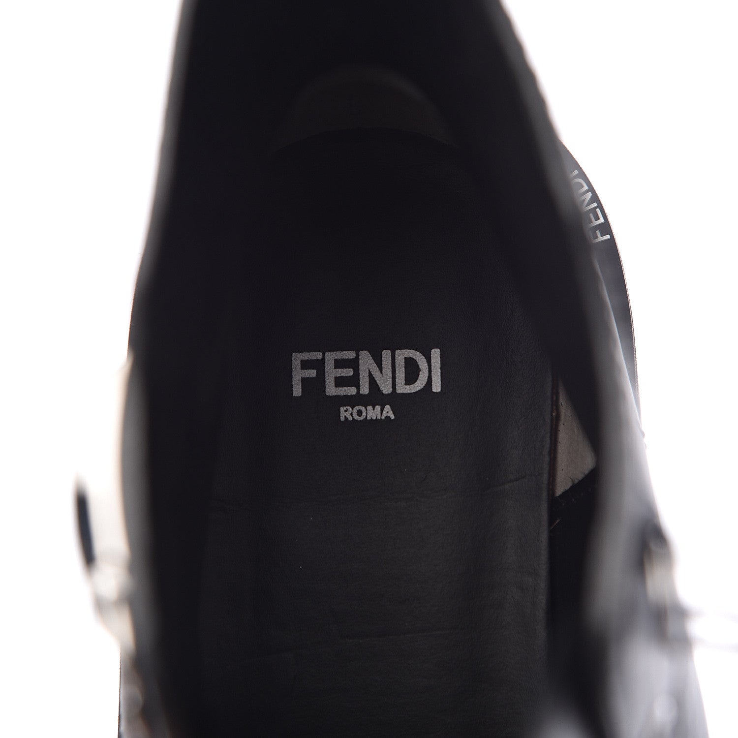 Fendi Calfskin FFreedom Platform Biker Boots 35 Black 6 of 10